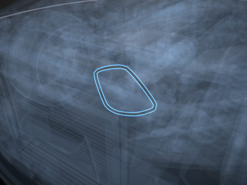 Serpentine belt highlighted on the car