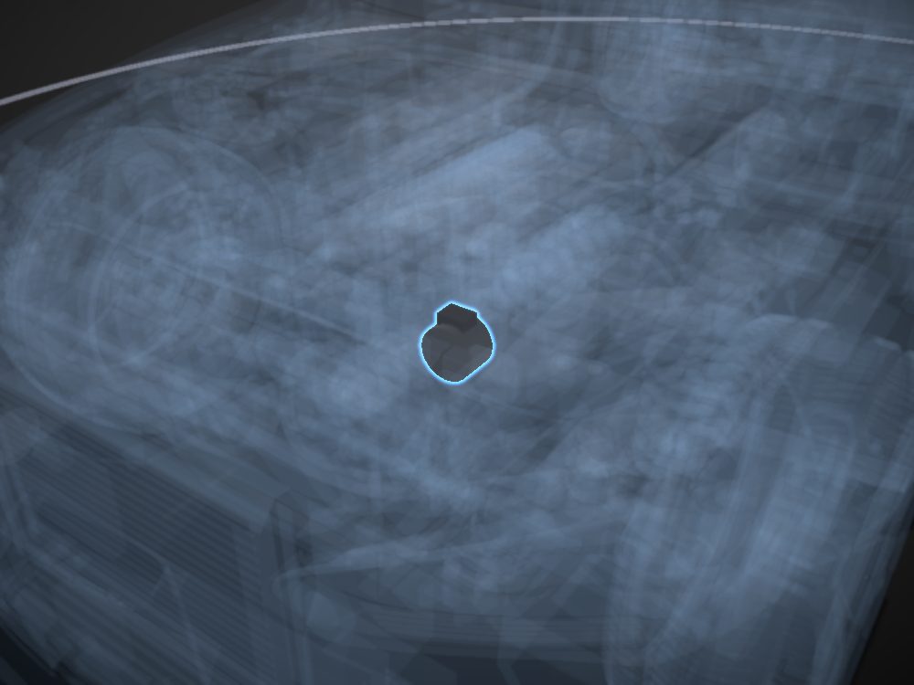 Mass airflow sensor highlighted on the car