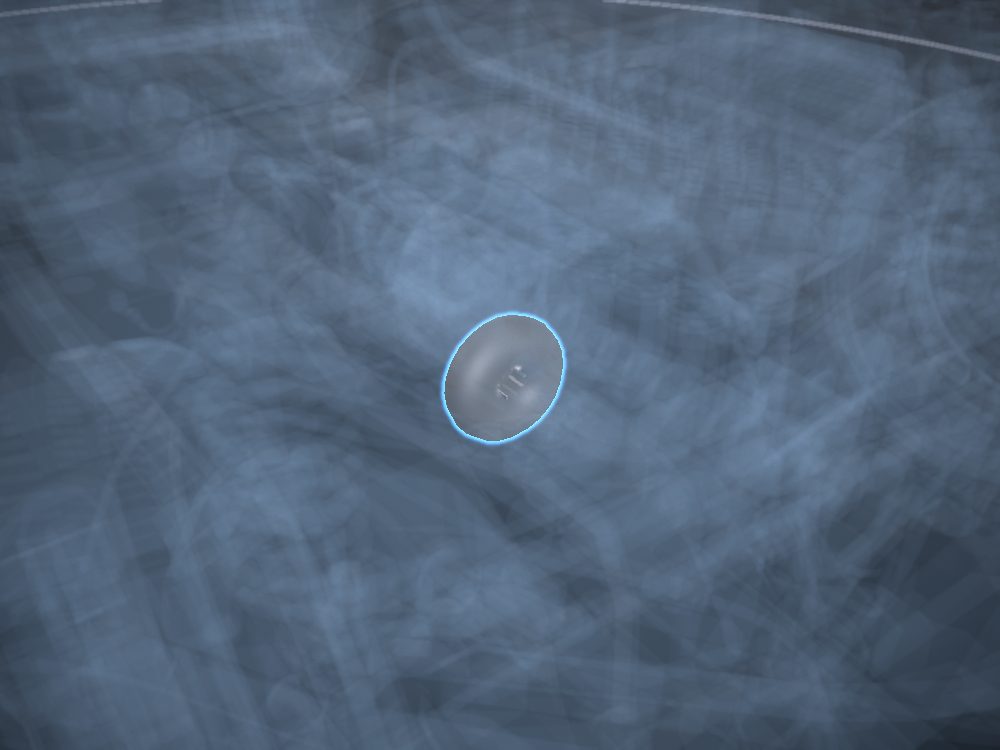 Turbine wheel highlighted on the car