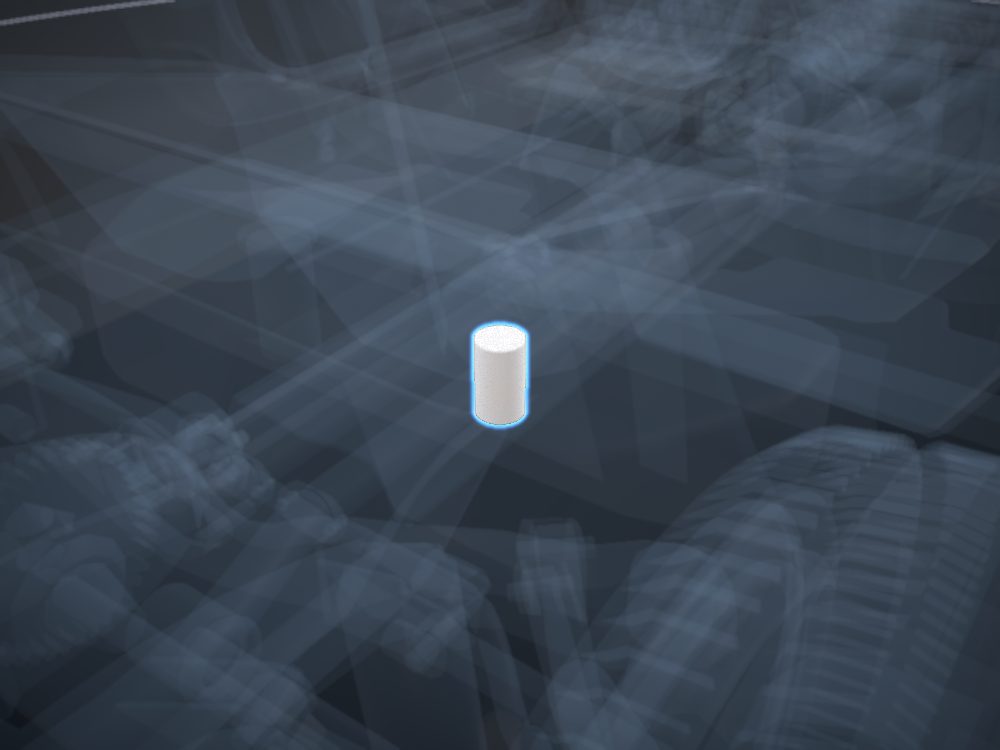 Fuel filter highlighted on the car