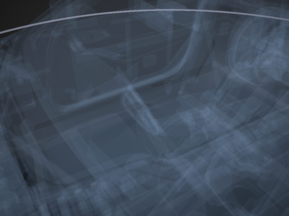 Instrument cluster highlighted on the car