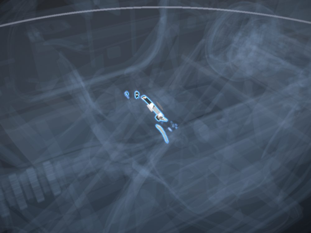 Wheel buttons highlighted on the car