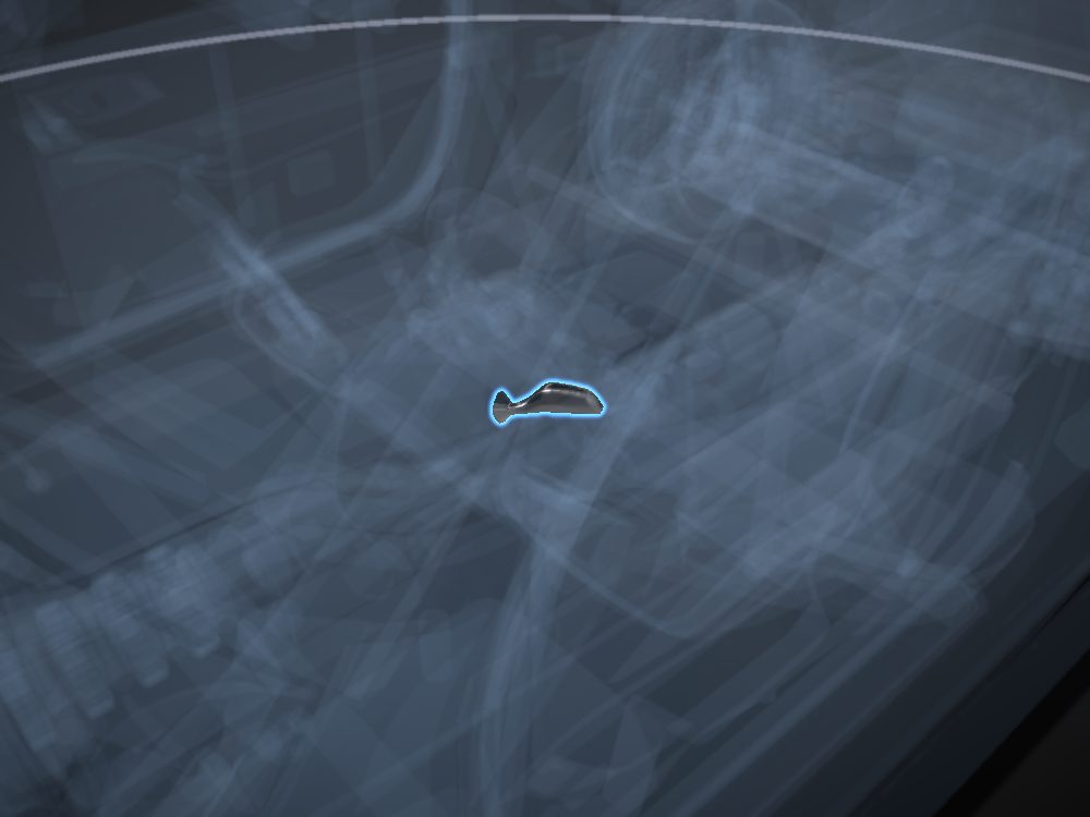 Indicator stalk highlighted on the car